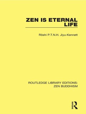cover image of Zen is Eternal Life